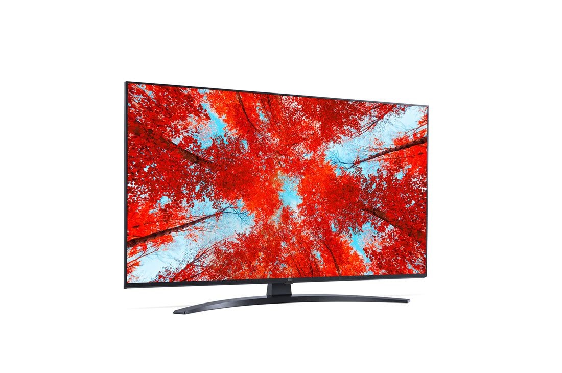 LG TÉLÉVISEUR UHD 4K, vue de côté à 30 degrés avec image de remplissage, 43UQ91006LA, thumbnail 6