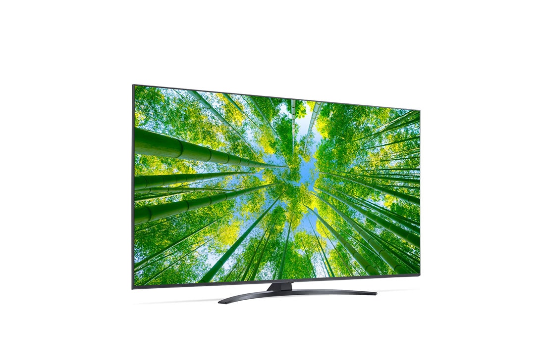 LG TÉLÉVISEUR UHD 4K, vue de côté à 30 degrés avec image de remplissage, 50UQ81006LB, thumbnail 6