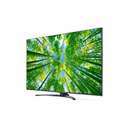 LG TÉLÉVISEUR UHD 4K, vue de côté à 60 degrés, 50UQ81006LB, thumbnail 4