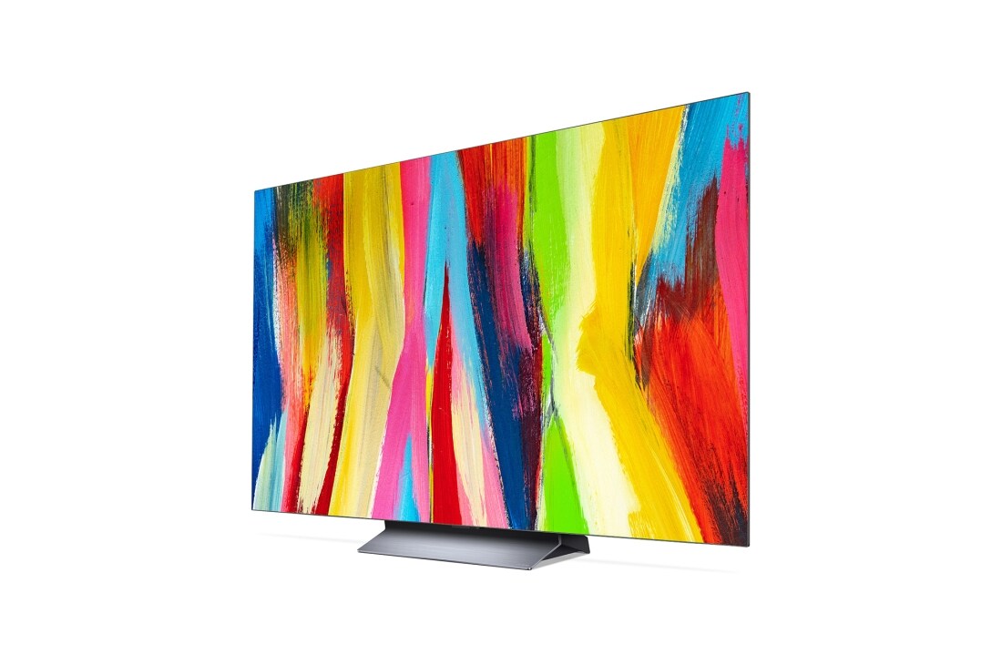 LG Smart TV LG OLED evo C2 4K 77 pouces, vue de côté à 60 degrés, OLED77C24LA, thumbnail 4
