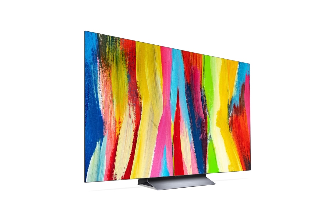 LG Smart TV LG OLED evo C2 4K 77 pouces, vue de côté à 60 degrés, OLED77C24LA, thumbnail 6