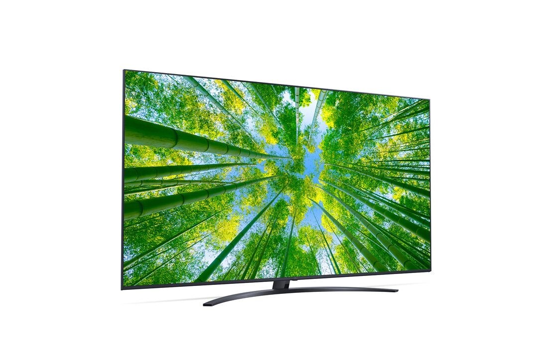 LG TÉLÉVISEUR UHD 4K, vue de côté à 30 degrés avec image de remplissage, 70UQ81006LB, thumbnail 6