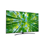 LG TÉLÉVISEUR UHD 4K, vue de côté à 30 degrés avec image de remplissage, 70UQ81006LB, thumbnail 6