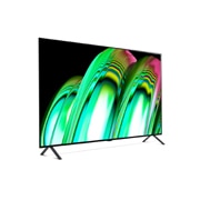 LG A2 65 inch, Vue latérale légèrement inclinée, OLED65A26LA, thumbnail 6