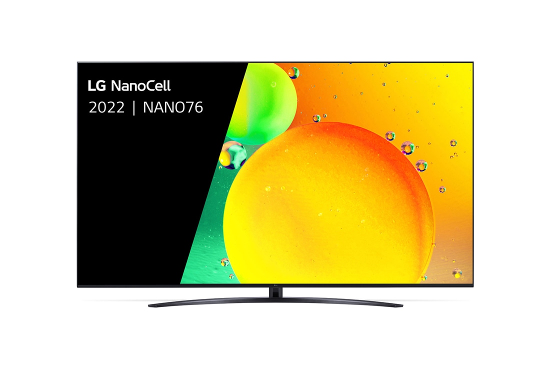 LG NanoCell, Une vue avant du téléviseur LG NanoCell, 86NANO766QA