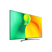 LG NanoCell, vue de côté à 60 degrés avec image de remplissage, 86NANO766QA, thumbnail 6