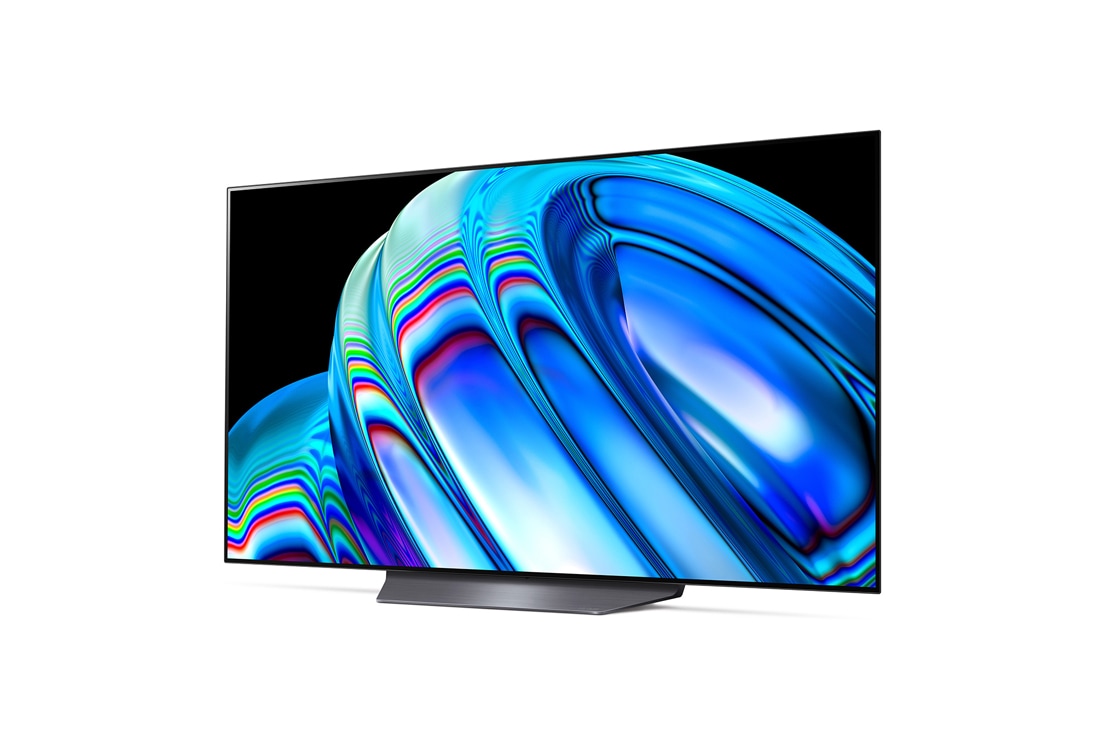 LG B2 55 inch, Vue latérale légèrement inclinée , OLED55B26LA, thumbnail 3