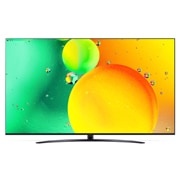 LG NanoCell, vue avant avec image de remplissage, 75NANO766QA, thumbnail 2