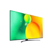 LG NanoCell, vue de côté à 60 degrés avec image de remplissage, 75NANO766QA, thumbnail 6