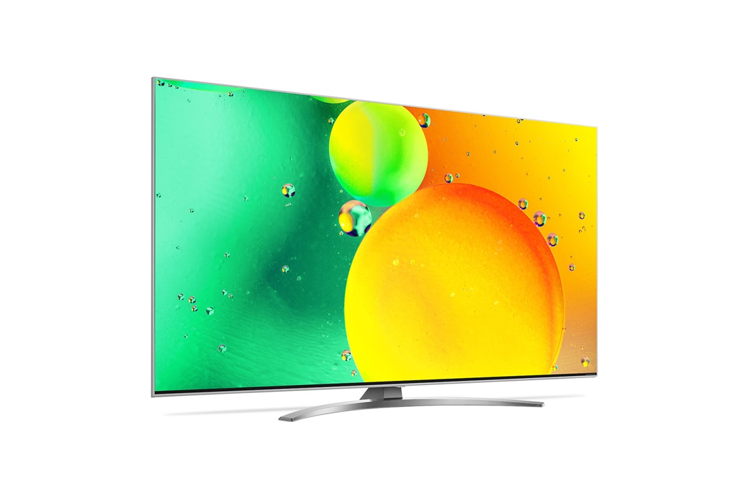 LG NanoCell, vue de côté à 30 degrés avec image de remplissage, 65NANO786QA, thumbnail 5