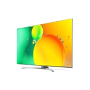 LG NanoCell, vue de côté à 60 degrés avec image de remplissage, 55NANO786QA, thumbnail 3