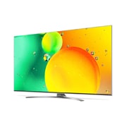 LG NanoCell, vue de côté à 30 degrés avec image de remplissage, 55NANO786QA, thumbnail 4