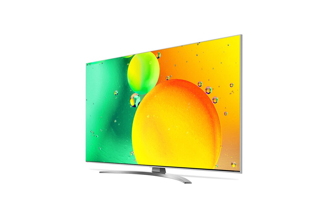 LG NanoCell, vue de côté à 60 degrés avec image de remplissage, 50NANO786QA, thumbnail 3