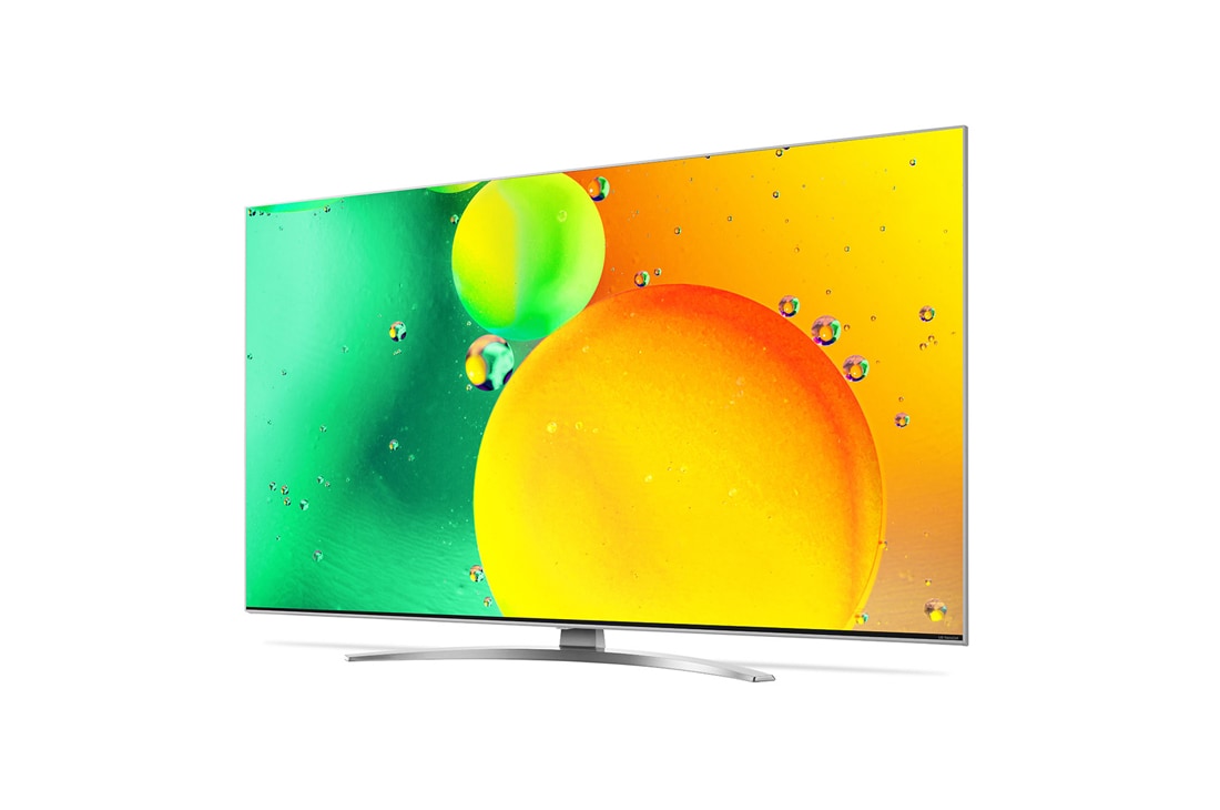 LG NanoCell, vue de côté à 30 degrés avec image de remplissage, 50NANO786QA, thumbnail 4