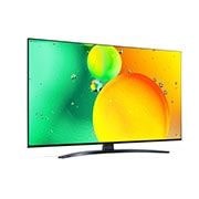 LG 43 pouces LG NanoCell NANO76 4K Smart TV - 43NANO766QA, vue de côté à 60 degrés avec image de remplissage, 43NANO766QA, thumbnail 6