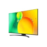 LG NanoCell, vue de côté à 60 degrés avec image de remplissage, 65NANO766QA, thumbnail 3