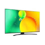 LG NanoCell, vue de côté à 30 degrés avec image de remplissage, 65NANO766QA, thumbnail 5