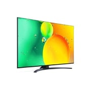 LG NanoCell, vue de côté à 60 degrés avec image de remplissage, 65NANO766QA, thumbnail 6