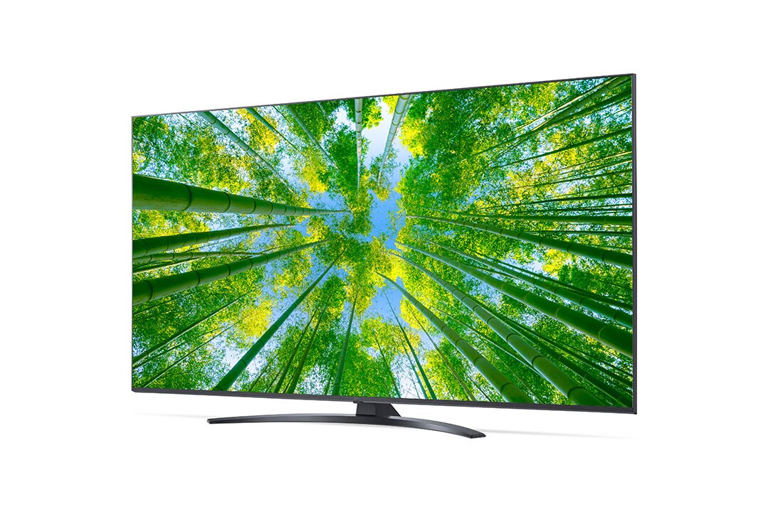 LG TÉLÉVISEUR UHD 4K, vue de côté à 30 degrés avec image de remplissage, 60UQ81006LB, thumbnail 3