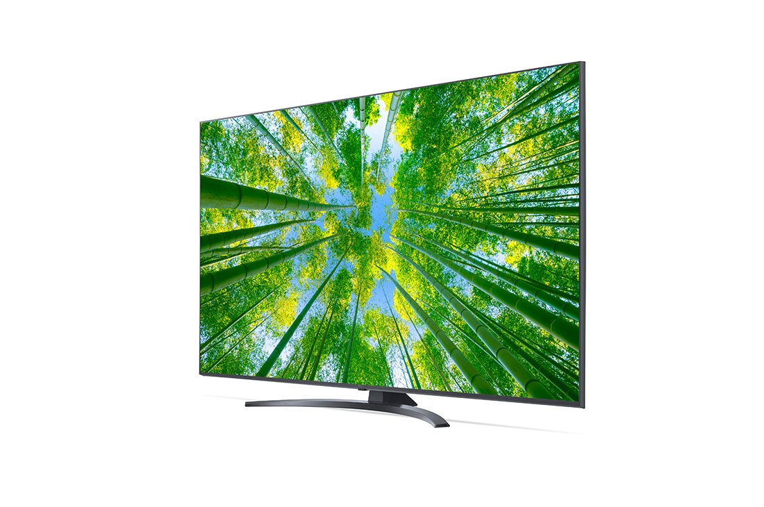 LG TÉLÉVISEUR UHD 4K, vue de côté à 60 degrés, 60UQ81006LB, thumbnail 4