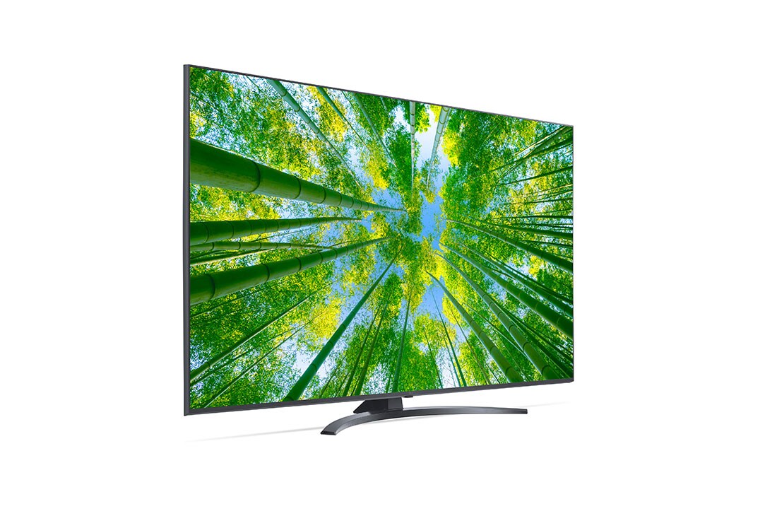 LG TÉLÉVISEUR UHD 4K, vue de côté à 60 degrés, 60UQ81006LB, thumbnail 5