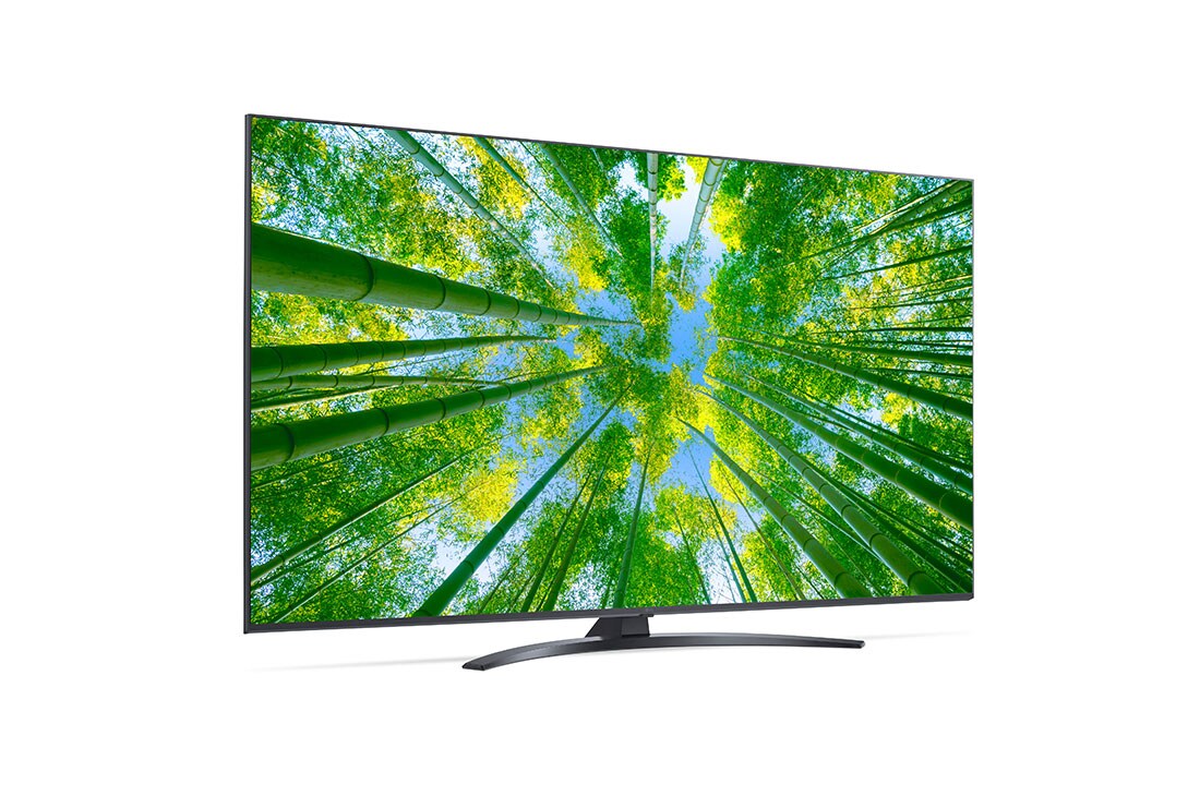 LG TÉLÉVISEUR UHD 4K, vue de côté à 30 degrés avec image de remplissage, 60UQ81006LB, thumbnail 6