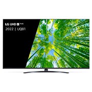 LG TÉLÉVISEUR UHD 4K, Vue avant du téléviseur UHD de LG avec image de remplissage et logo du produit, 60UQ81006LB, thumbnail 1
