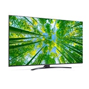 LG TÉLÉVISEUR UHD 4K, vue de côté à 30 degrés avec image de remplissage, 60UQ81006LB, thumbnail 6