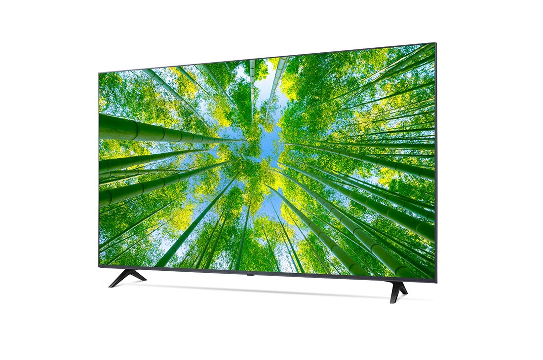 LG TÉLÉVISEUR UHD 4K, vue de côté à 30 degrés avec image de remplissage, 50UQ80006LB, thumbnail 3