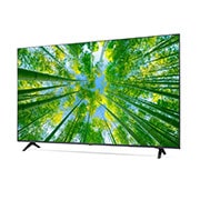 LG TÉLÉVISEUR UHD 4K, vue de côté à 30 degrés avec image de remplissage, 50UQ80006LB, thumbnail 3