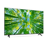 LG TÉLÉVISEUR UHD 4K, vue de côté à 30 degrés avec image de remplissage, 55UQ80006LB, thumbnail 6