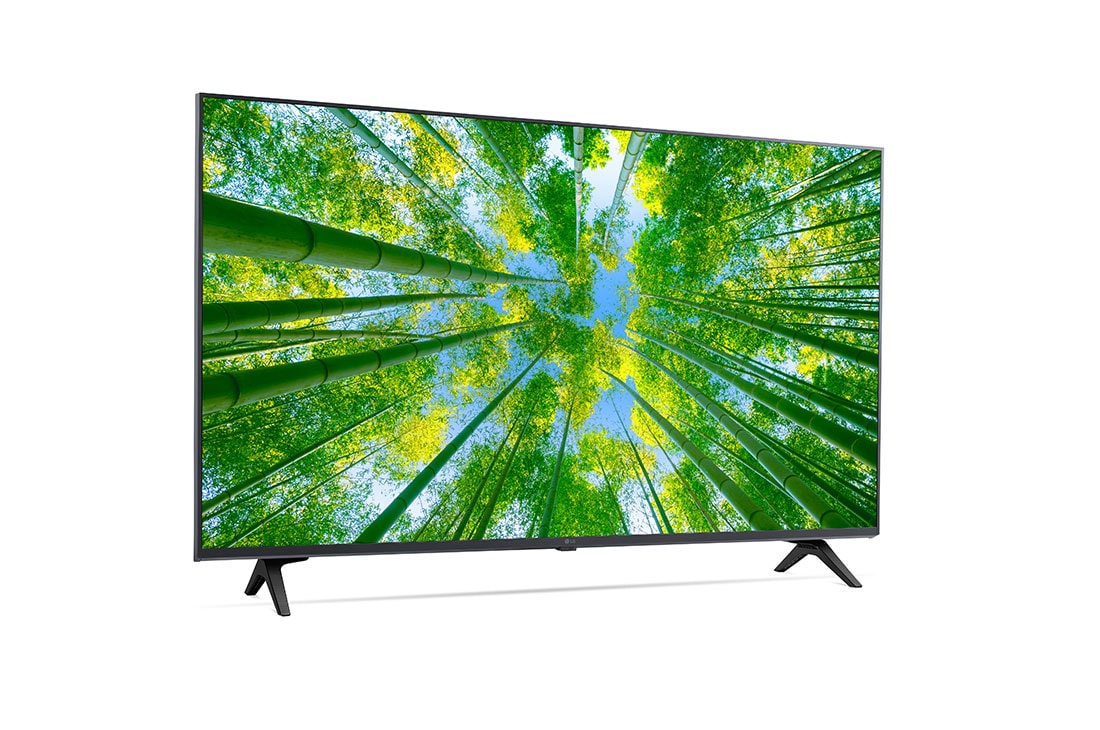 LG TÉLÉVISEUR UHD 4K, vue de côté à 60 degrés, 43UQ80006LB, thumbnail 6