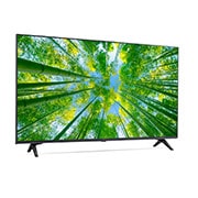 LG TÉLÉVISEUR UHD 4K, vue de côté à 60 degrés, 43UQ80006LB, thumbnail 6