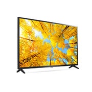 LG TÉLÉVISEUR UHD 4K, vue de côté à 60 degrés, 43UQ75006LF, thumbnail 5