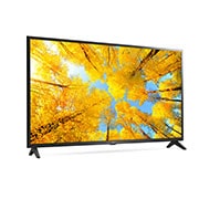 LG TÉLÉVISEUR UHD 4K, vue de côté à 30 degrés avec image de remplissage, 43UQ75006LF, thumbnail 6
