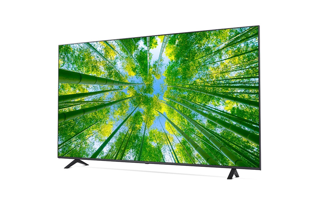 LG TÉLÉVISEUR UHD 4K, vue de côté à 30 degrés avec image de remplissage, 75UQ80006LB, thumbnail 3