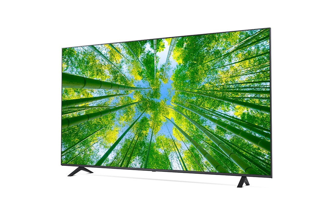 LG TÉLÉVISEUR UHD 4K, vue de côté à 30 degrés avec image de remplissage, 86UQ80006LB, thumbnail 3