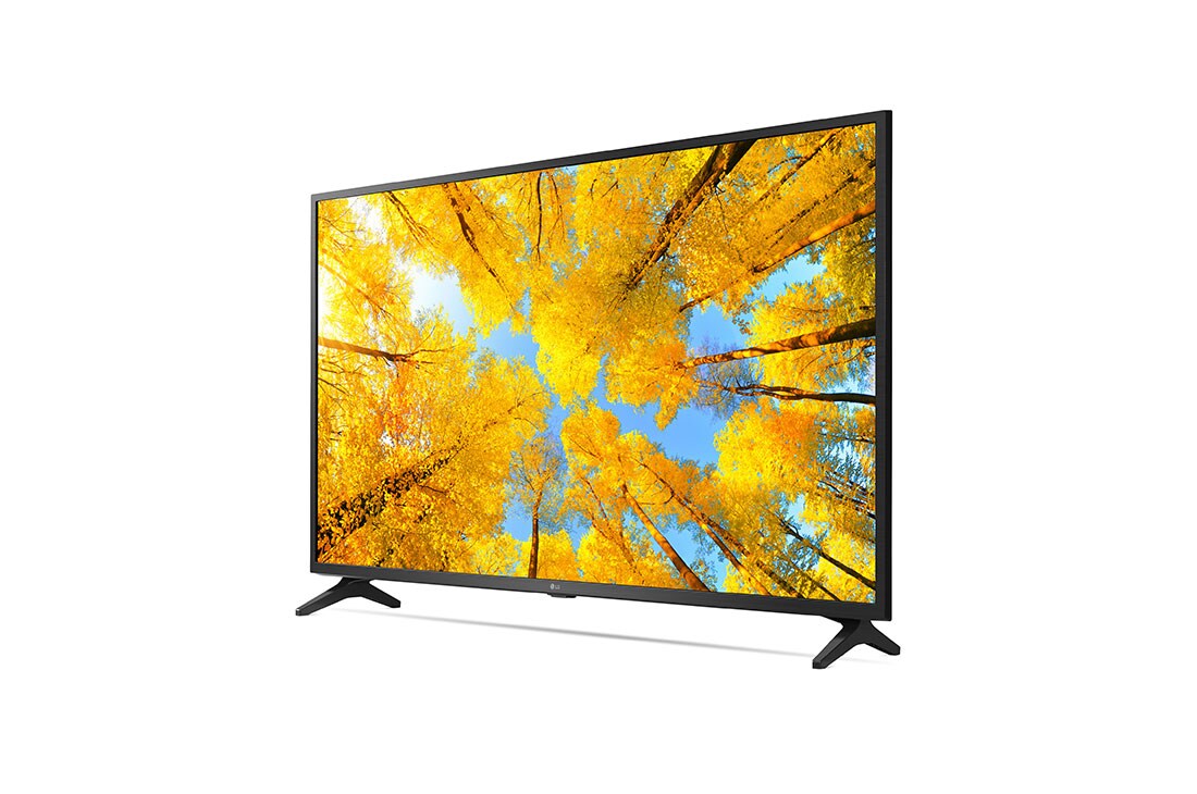 LG TÉLÉVISEUR UHD 4K, vue de côté à 60 degrés, 50UQ75006LF, thumbnail 4