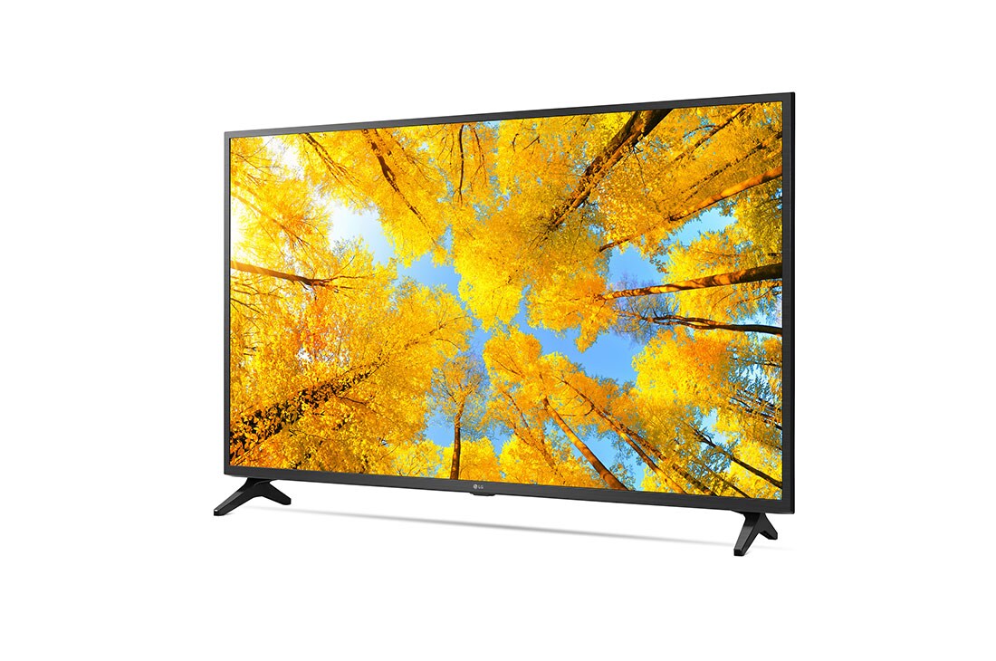 LG TÉLÉVISEUR UHD 4K, vue de côté à 30 degrés avec image de remplissage, 55UQ75006LF, thumbnail 3