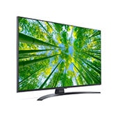 LG TÉLÉVISEUR UHD 4K, vue de côté à 60 degrés, 43UQ81006LB, thumbnail 5