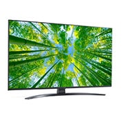 LG TÉLÉVISEUR UHD 4K, vue de côté à 30 degrés avec image de remplissage, 43UQ81006LB, thumbnail 6