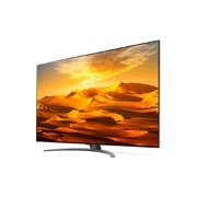 LG QNED91, vue de côté à 30 degrés avec image de remplissage, 65QNED916QA, thumbnail 3