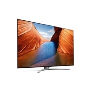 LG QNED99, vue de côté à 30 degrés avec image de remplissage, 65QNED996QB, thumbnail 6