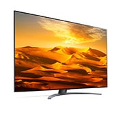 LG 75 pouces LG QNED91 MiniLED 4K Smart TV - 75QNED916QA, vue de côté à 30 degrés avec image de remplissage, 75QNED916QA, thumbnail 5