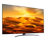 LG 75 pouces LG QNED91 MiniLED 4K Smart TV - 75QNED916QA, vue de côté à 15 degrés avec image de remplissage, 75QNED916QA, thumbnail 6
