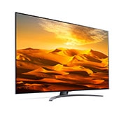 LG QNED91, vue de côté à 30 degrés avec image de remplissage, 86QNED916QA, thumbnail 5