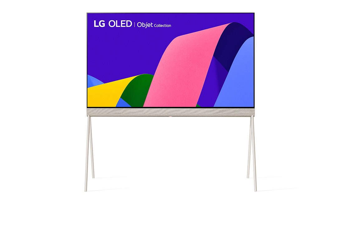 LG OLED | Objet Collection Posé, Posé vu de face., 48LX1Q6LA