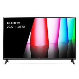 Vue avant du téléviseur Full HD de LG avec image de remplissage et logo du produit2