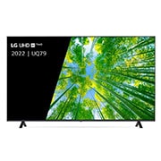 LG TÉLÉVISEUR UHD 4K, Vue avant du téléviseur UHD de LG avec image de remplissage et logo du produit, 50UQ79006LA, thumbnail 1