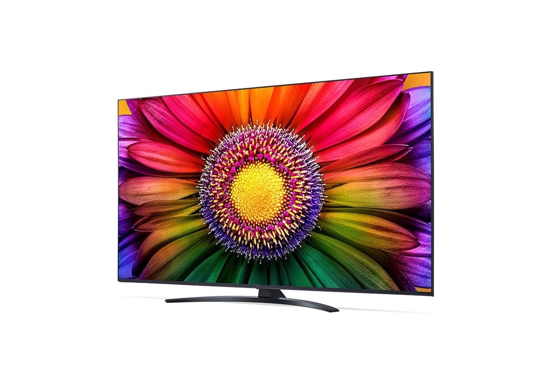 LG 55 pouces LG LED UHD UR81 4K Smart TV - 55UR81006LJ, vue de côté à 30 degrés, 55UR81006LJ, thumbnail 3